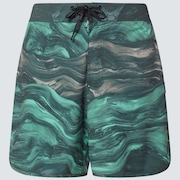 Marble Swirl 19" Boardshort - Mint Green Magma
