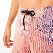 Cosmic Tides 18" Boardshort - Bubble Ellipse Orange/Blue