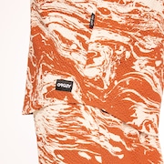 Deco Palms Rc SS Button Down - Duality Swirl White/Brown