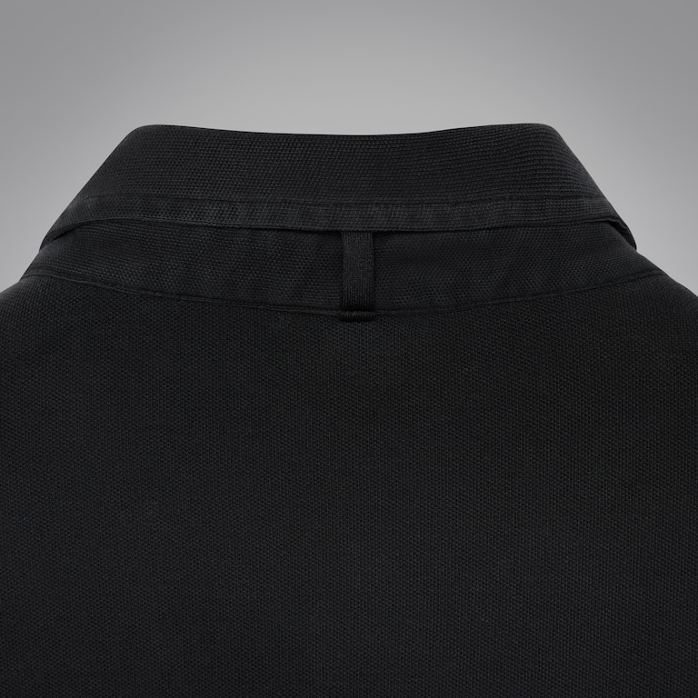 SS Piquet Polo Metal Chest Coin - Pitch Black