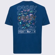 Circled Feathers B1B Tee - Poseidon