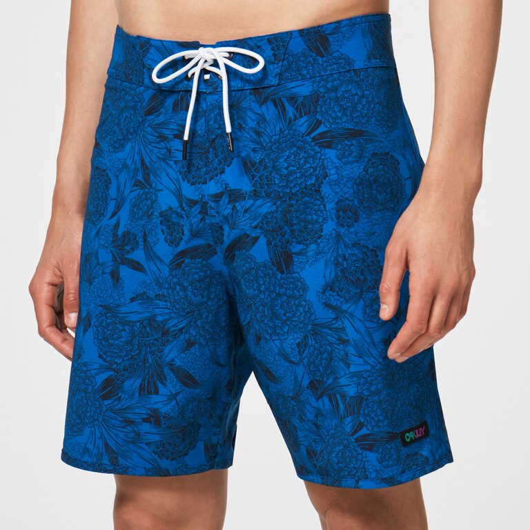 Dark Floral 18 Rc Boardshorts - Blue Flower