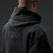 Echo Mod Embroidered Hoodie - Pitch Black