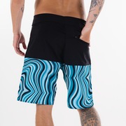 Bermuda Para Água Marbled Block - Blackout