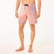 Cosmic Tides 18" Boardshort - Bubble Ellipse Orange/Blue