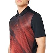 Exploded Ellipse Golf Polo Short Sleeve - Blackout