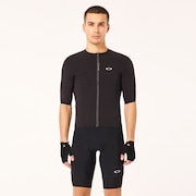 Gridskin Pinstripe SS Jersey - Blackout