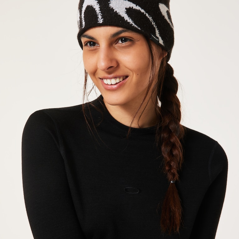 W. Spruce Wool LS Base Layer - Blackout