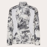 Latitude Arc Rc 1/4 Zip Fleece - Rocks Print Gray