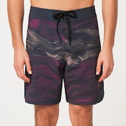 Marble Swirl 19" Boardshort - Ultra Purple Magma
