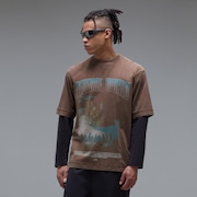 Reverse World Tee - Dark Umber