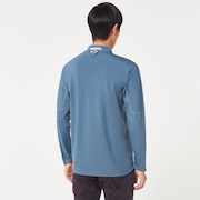 Skull Synchronism Ls Mock Shirt 2.0 - Dark Aqua