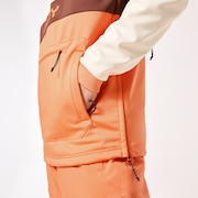Tnp Nose Grab Softshell Hoodie - Arctic White/Soft Orange