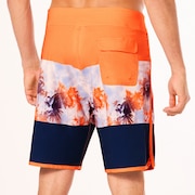 Palm Florals Rc 19” Boardshort - Soft Orange