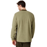 Fluffy Half Zip Jacket - Washed Army