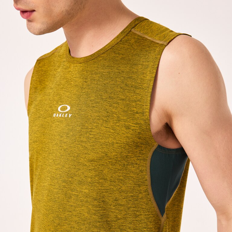 O Fit Rc Sleeveless Tee - Green/Yellow Heather