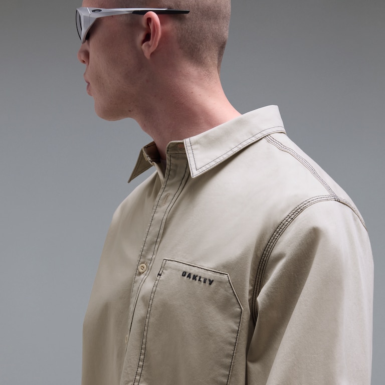 Oak Solid Ls Shirt - Mist