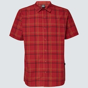 Pacific Button Down SS - Iron Red Check