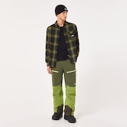 Butter Flannel Shirt - Black/Fern Check