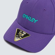 6 Panel Stretch Metallic Hat - Deep Violet