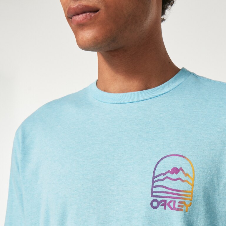 Gradient Mountain B1B Tee - Bright Blue