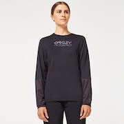 Wmns  Factory Pilot LS Jersey - Blackout