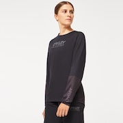 Wmns  Factory Pilot LS Jersey - Blackout