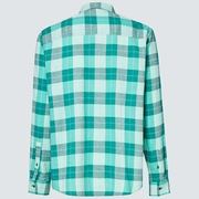 Cabin Button Down LS - Light Green Check