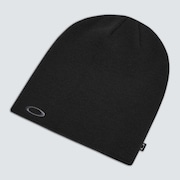 Fine Knit Beanie - Blackout