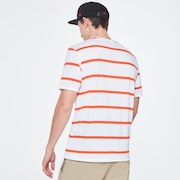Six Stripes Short Sleeve  Tee - White