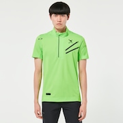Skull Revolve 3D Mock Shirt - Neon Green