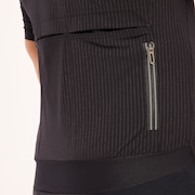Gridskin Pinstripe SS Jersey - Blackout