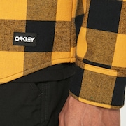 Bear Cozy Flannel - Amber Yellow/Black Check