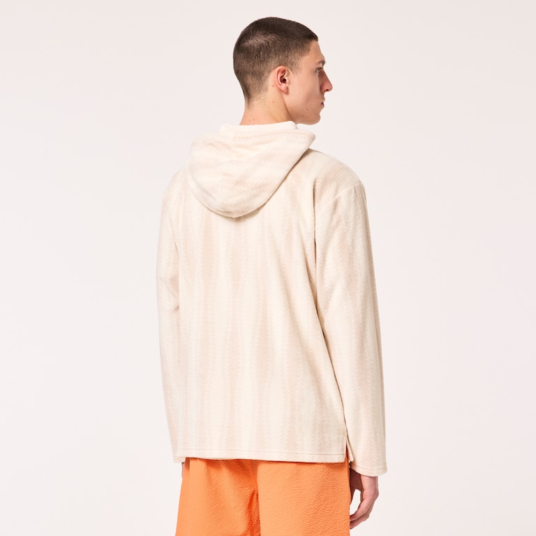 Dawny 1/4 Zip Hoodie - Humus Zig-Zag Print