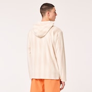 Dawny 1/4 Zip Hoodie - Humus Zig-Zag Print