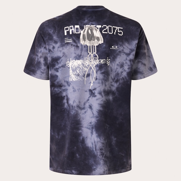 Mtl Tendrils Tee - Blue Tie Dye