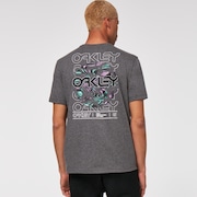 Circled Feathers B1B Tee - New Athletic Gray