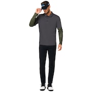 Polo Shirt Long Sleeve Printed Sleeve - Forged Iron