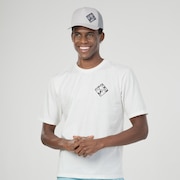 Camiseta Masc Mod Linear  Threads Oversized SS Tee - Bone