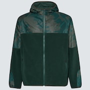 Wanderlust Fz Hoodie - Green/Mountain Td Print