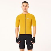 Gridskin Pinstripe SS Jersey - Amber Yellow