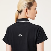 Elevate Squeeze Hem Polo - Blackout