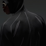 Latitude Veil 3D Knitted Hoodie - Pitch Black