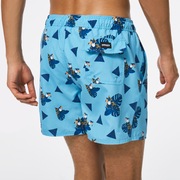 Toucan Tropics 16 Beach Short - Toucan Blue Aviator