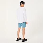 Slant Logo Print L/S Tee 12.0 - White