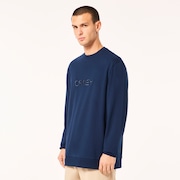 Embroidered B1B Crew Sweatshirt - Team Navy