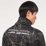 Oakley Crack Mx Hi-Neck Ls Shirt - Black Print