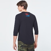 USA Gradient Ellipse 3/4 Tee - Blackout