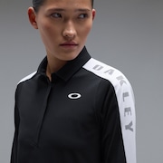 Elevate Color Block LS Shirt - Pitch Black