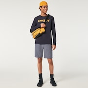 Mark II L/S Tee 2.0 - Fathom/Amber Yellow